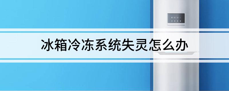 冰箱kaiyun中国官方网站冷冻系统失灵怎么办(图1)