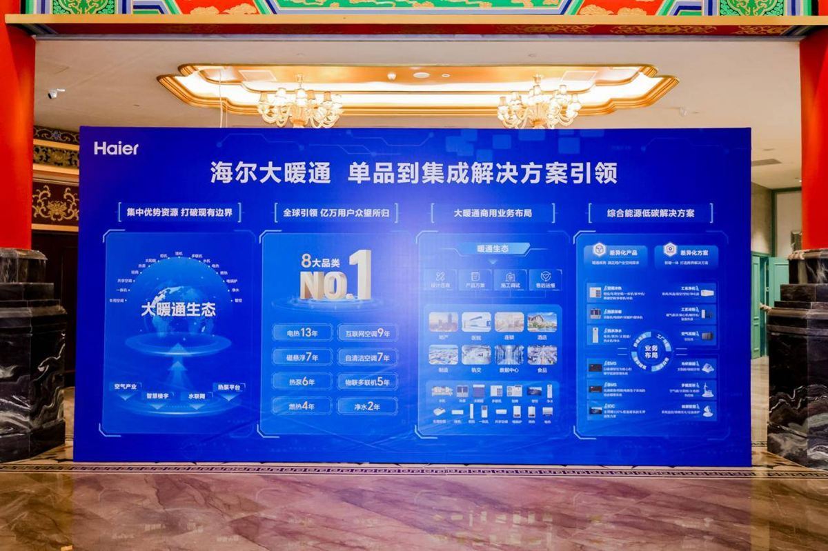海尔暖通商用以12大核心场景撑起8项第一